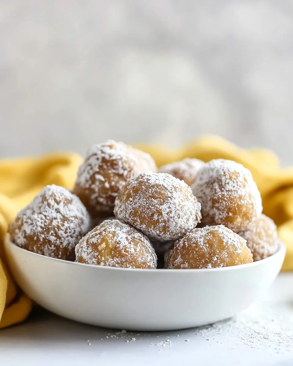 Delicious Donut Holes food shot