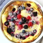 Homemade Double Berry Puff Pancake photo