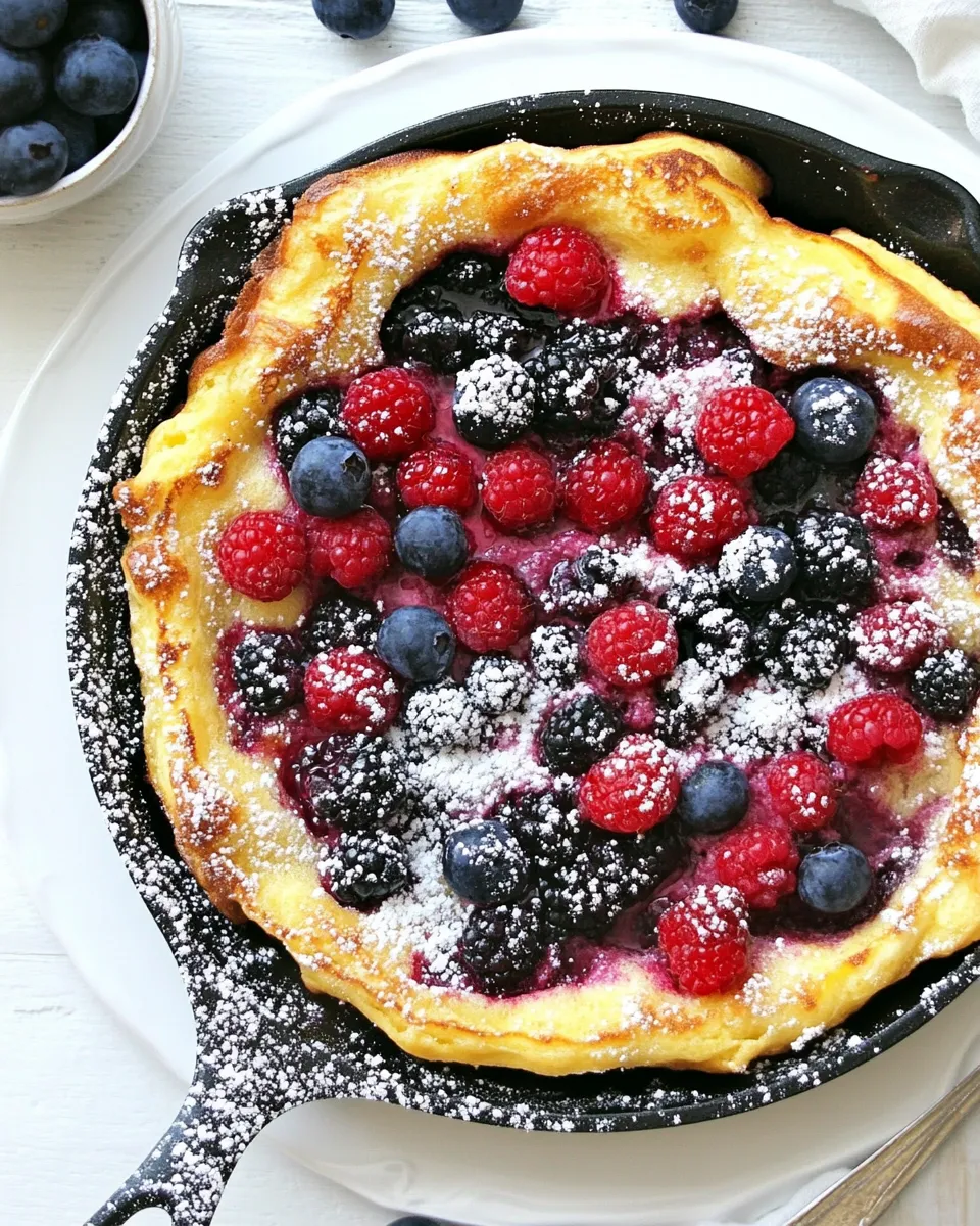 Classic Double Berry Puff Pancake image