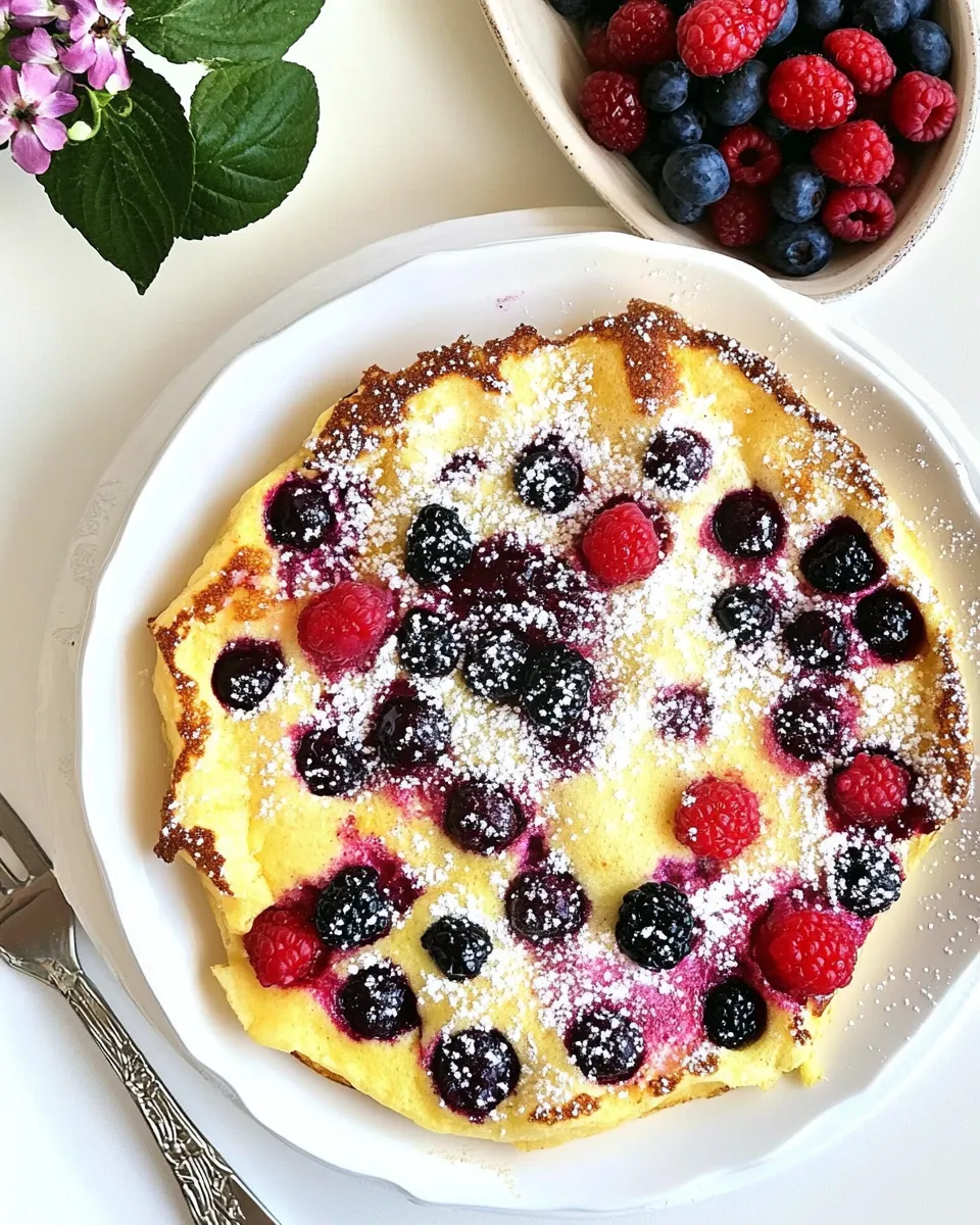 Easy Double Berry Puff Pancake recipe photo