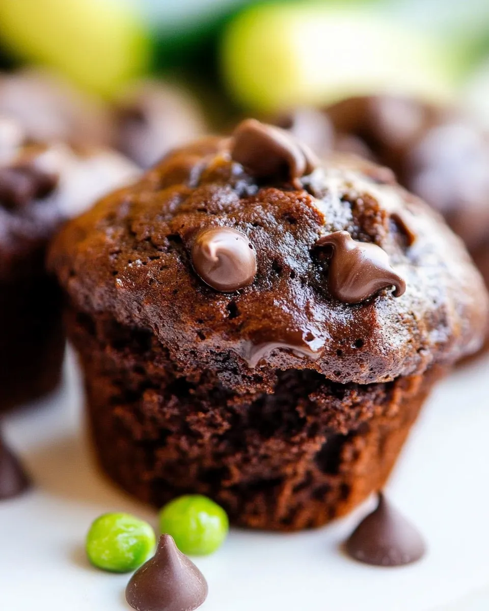 Easy Double Chocolate Zucchini Muffins picture