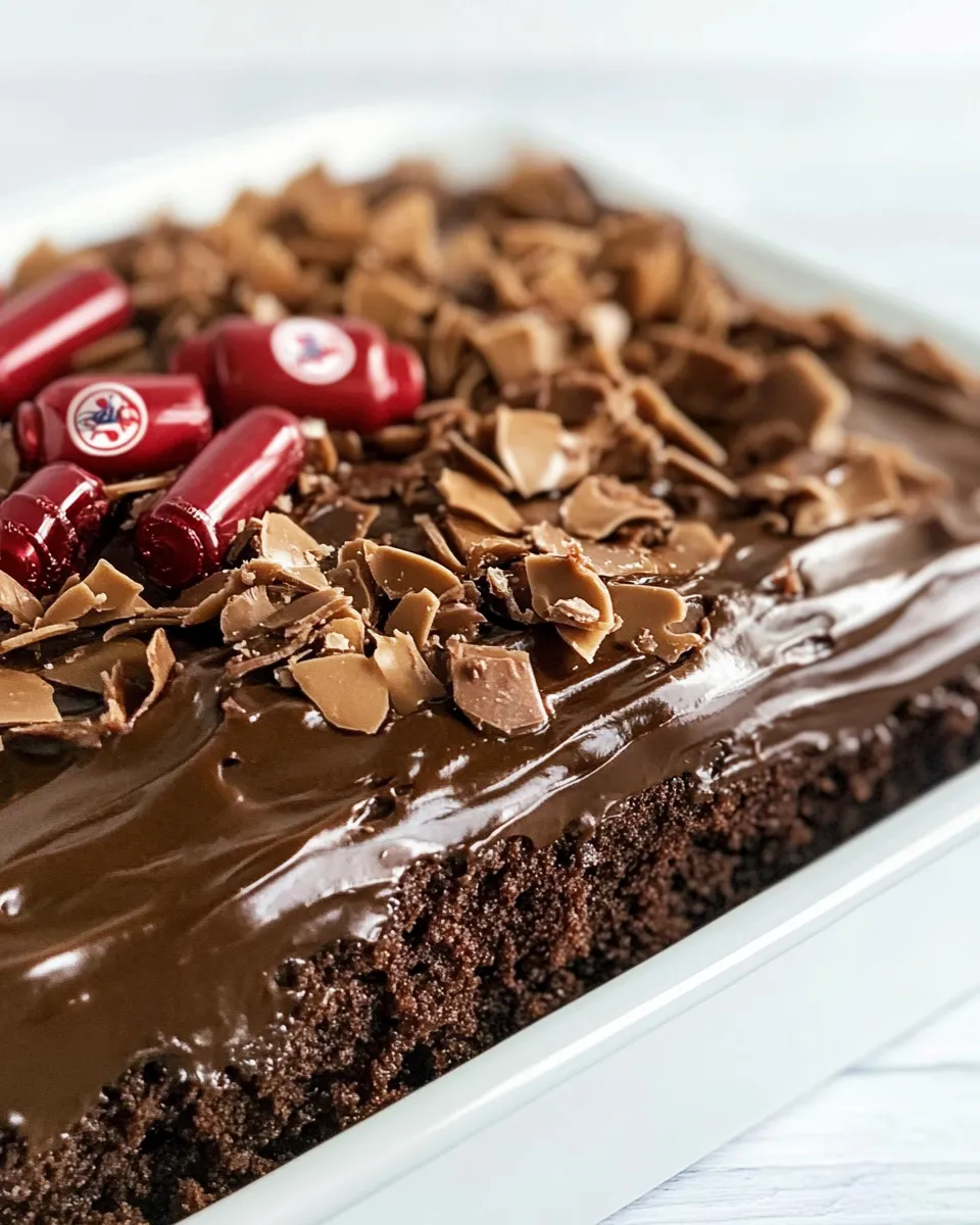 Easy Dr. Pepper Sheet Cake recipe photo