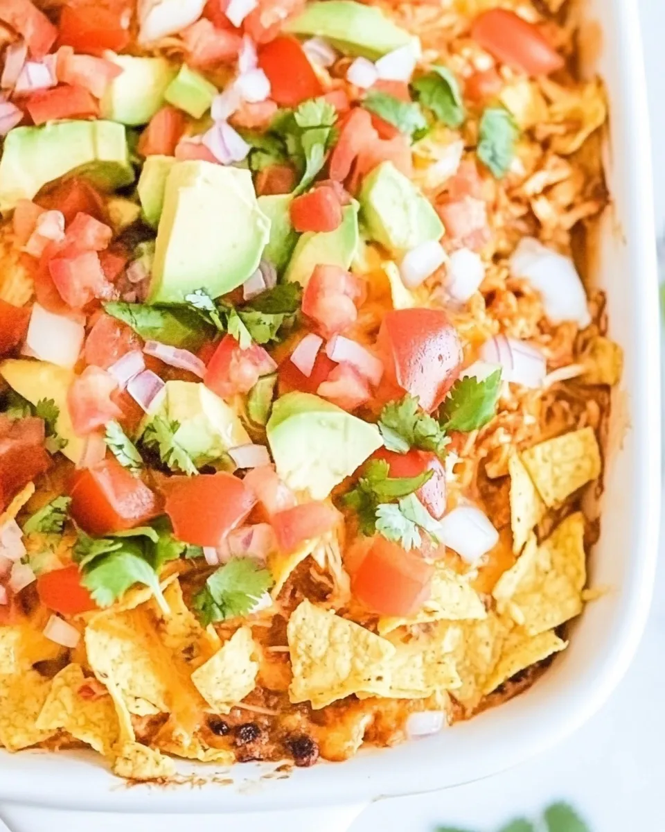 Classic EASY Chicken Taco Casserole image