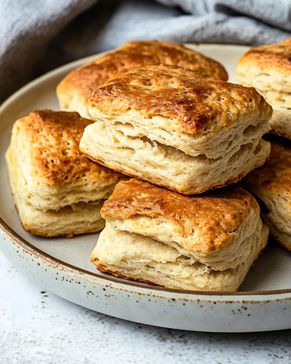Delicious Easy Air-Fryer Biscuits plate image