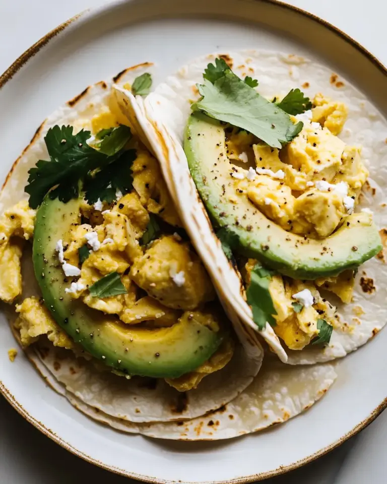 Homemade Easy Avocado Breakfast Tacos photo