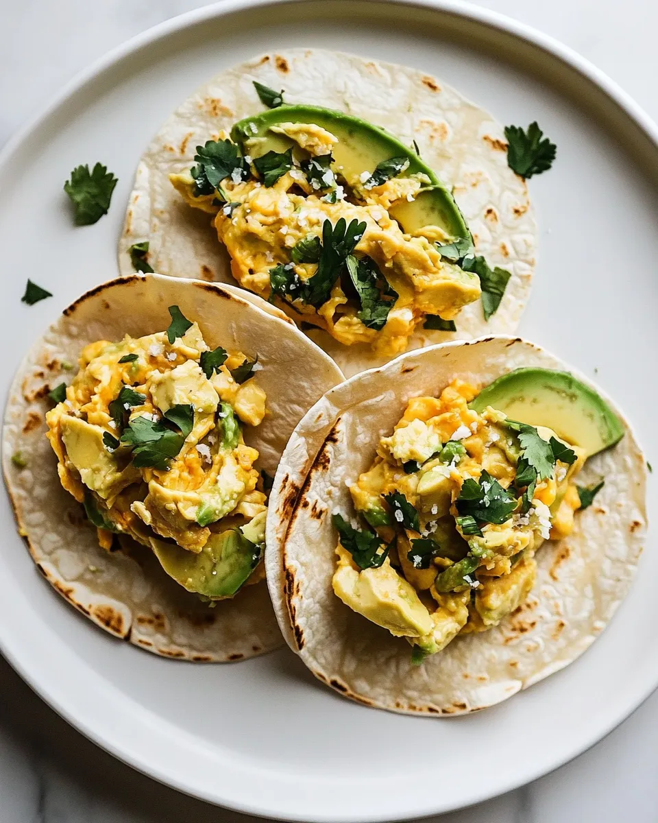 Classic Easy Avocado Breakfast Tacos image
