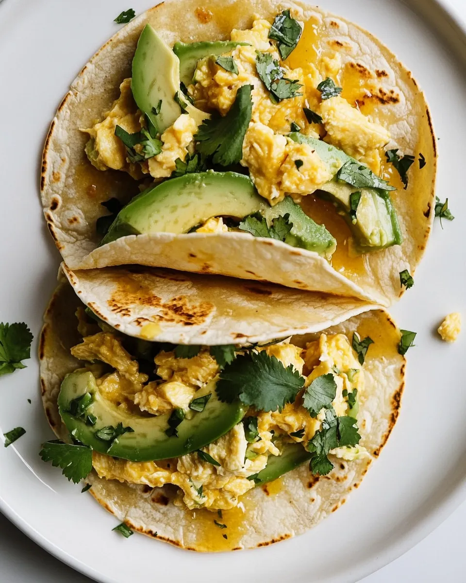 Delicious Easy Avocado Breakfast Tacos recipe photo