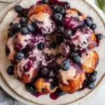 Homemade Easy Blueberry Monkey Bread. photo