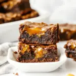 Homemade Easy Caramel Brownies (Made with Cake Mix!) photo
