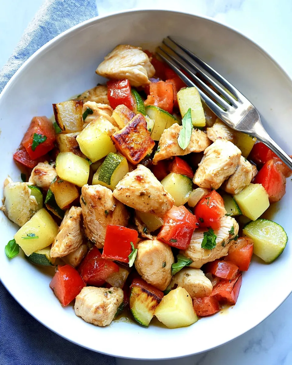 Classic Easy Chicken Skillet with Vegetables image