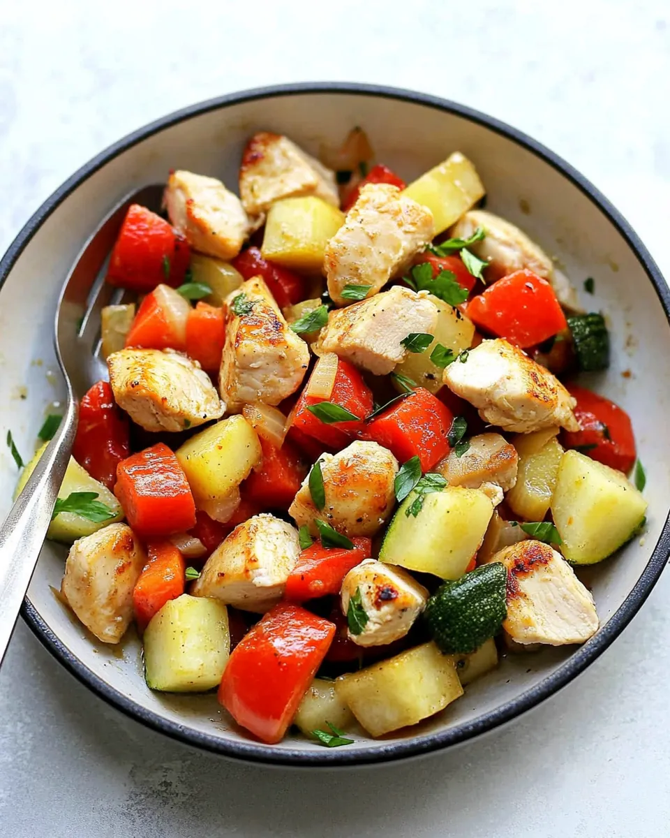 Delicious Easy Chicken Skillet with Vegetables recipe photo