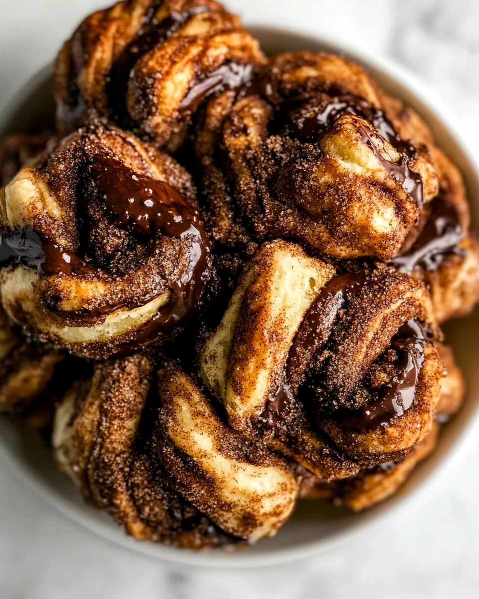 Delicious Easy Chocolate Cinnamon Crunch Knots. recipe photo