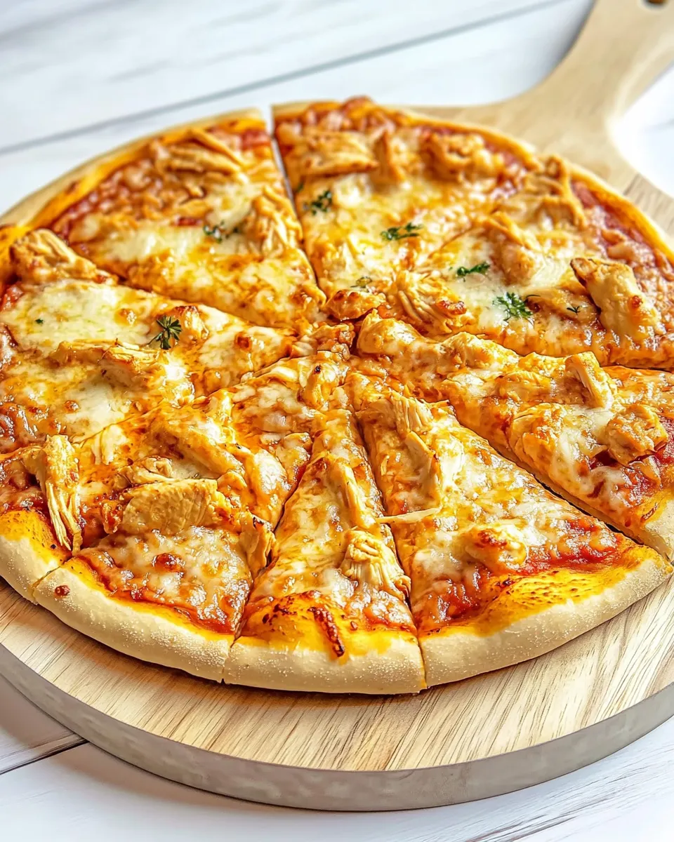 Delicious Easy Copycat Dominos Buffalo Chicken Pizza Recipe shot