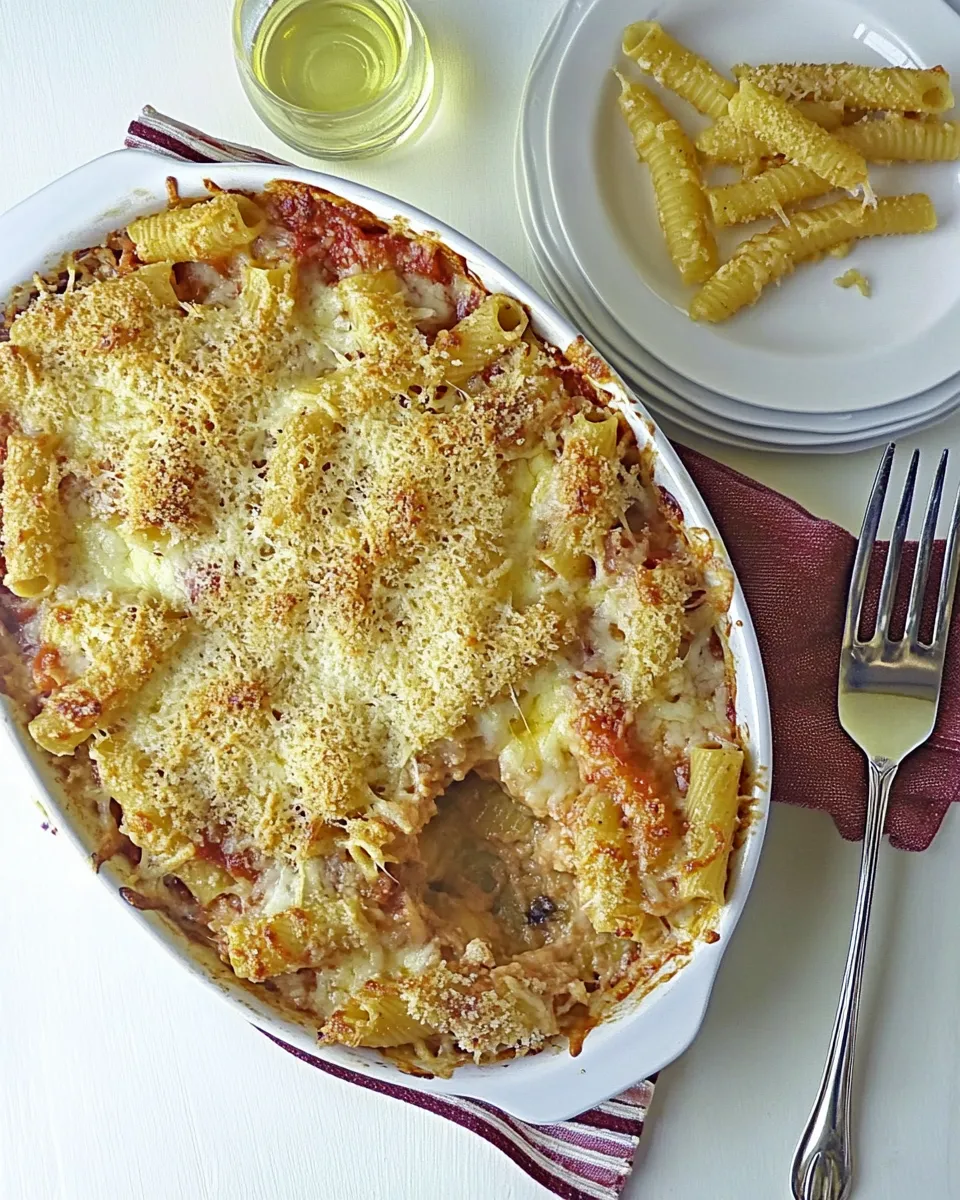 Easy Easy Copycat Pizza Hut Cavatini Recipe (Nostalgic Pasta Bake) recipe photo