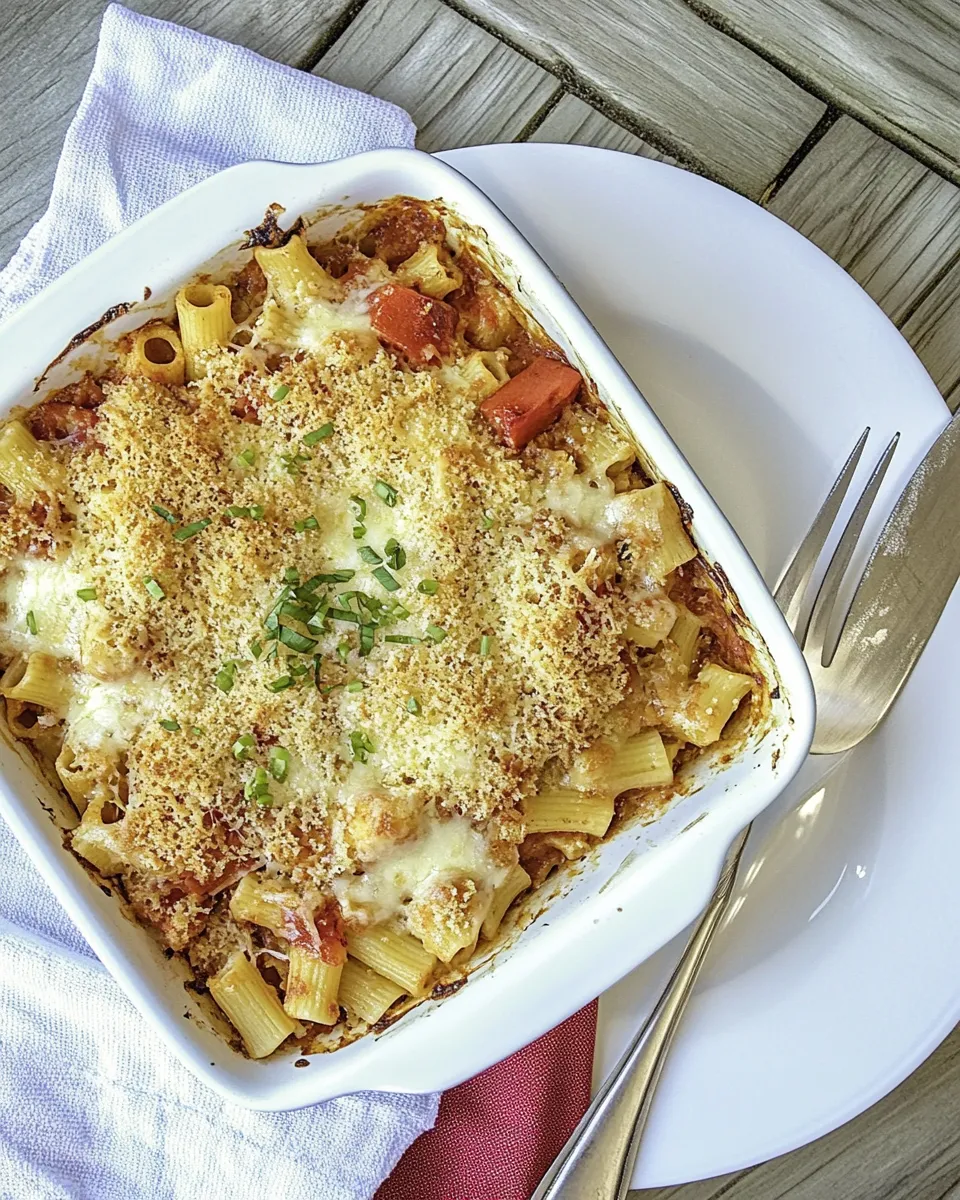 Delicious Easy Copycat Pizza Hut Cavatini Recipe (Nostalgic Pasta Bake) dish photo