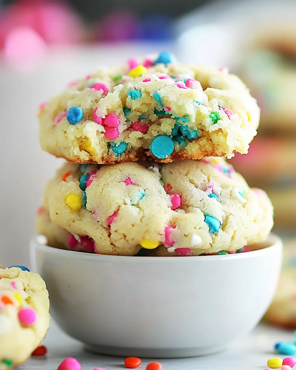 Classic Easy Funfetti Cake Mix Cookies image