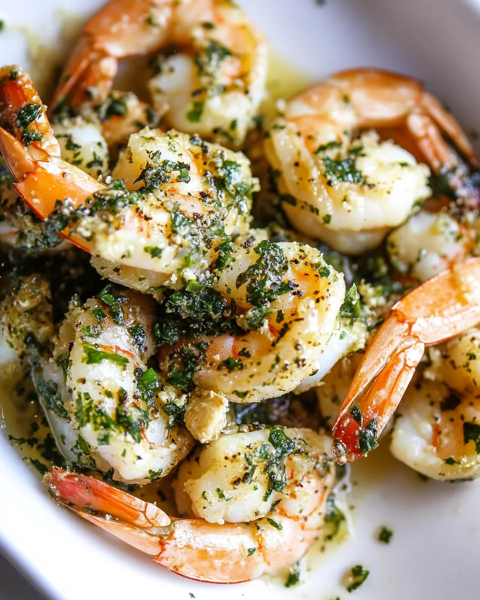 Quick Easy Garlic Shrimp Recipe plate image