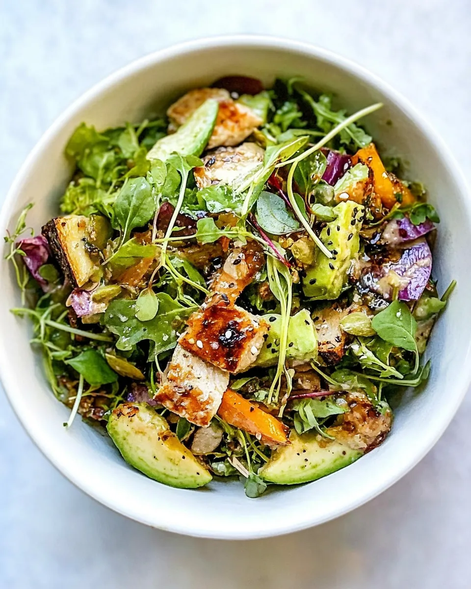 Delicious Easy Green Salad shot