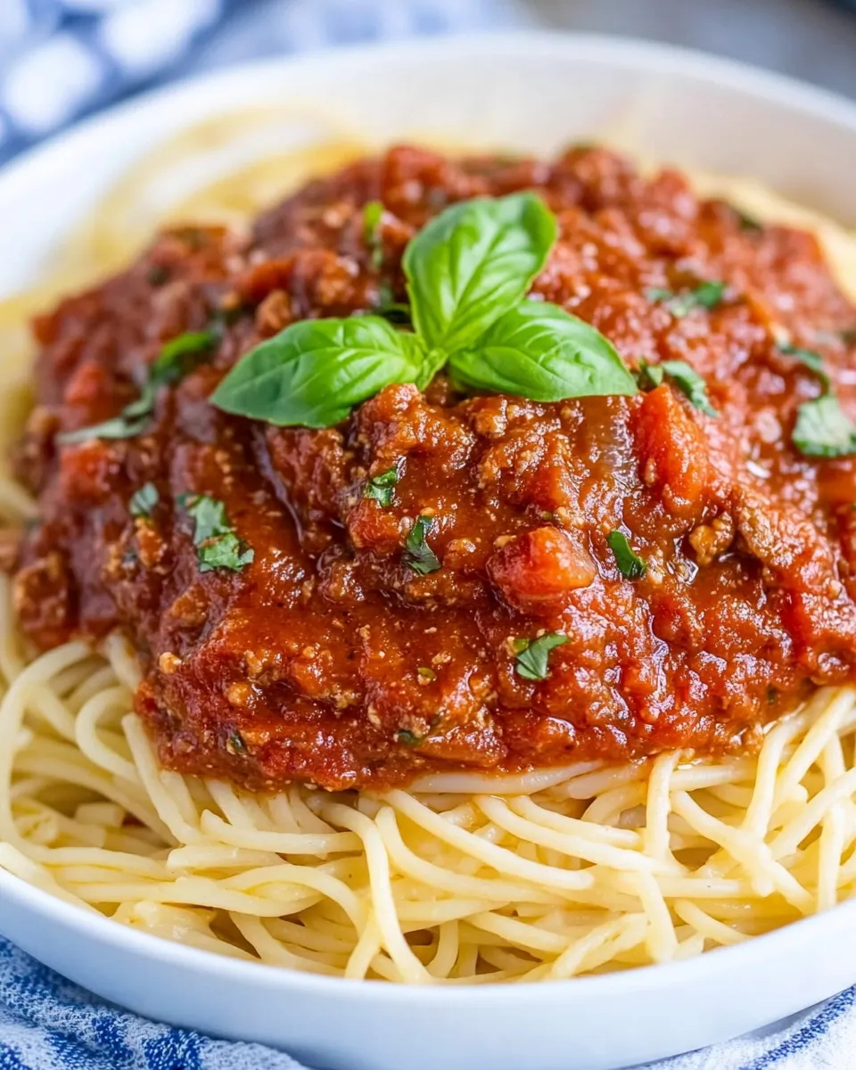 Classic Easy Homemade Spaghetti Sauce image