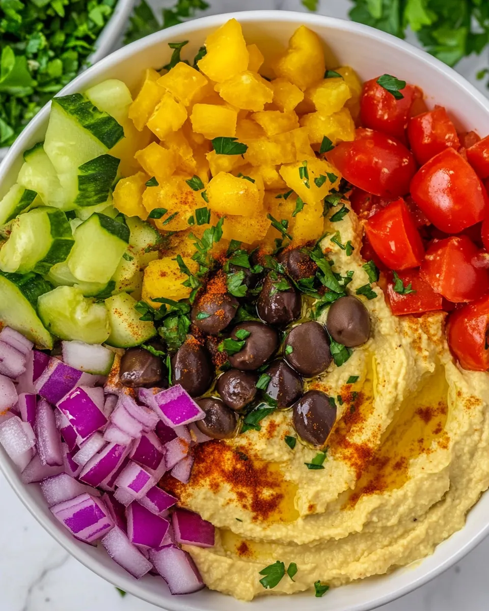 Easy Easy Hummus Bowl with Vegetables recipe photo