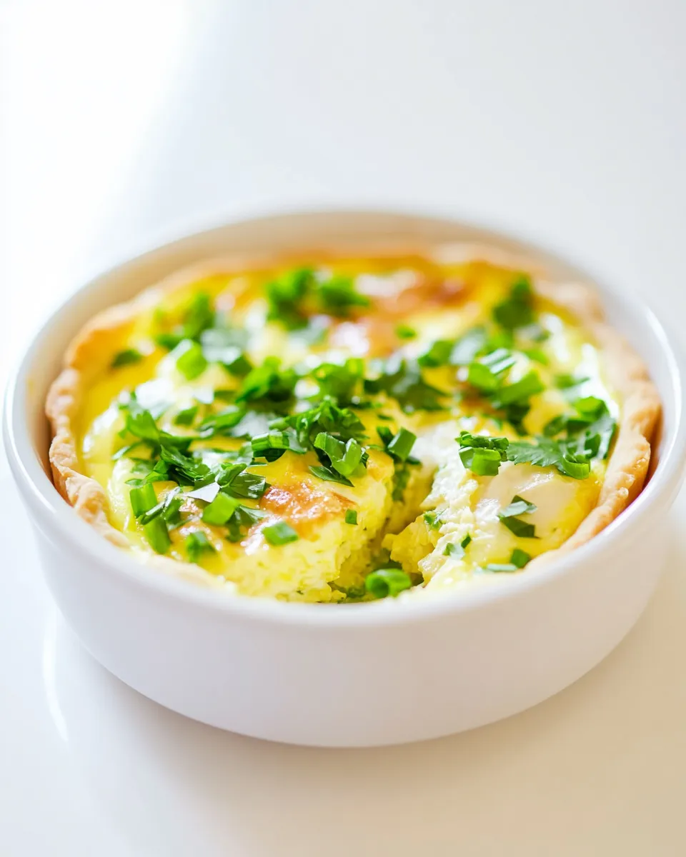 Quick Easy Microwave Quiche dish photo