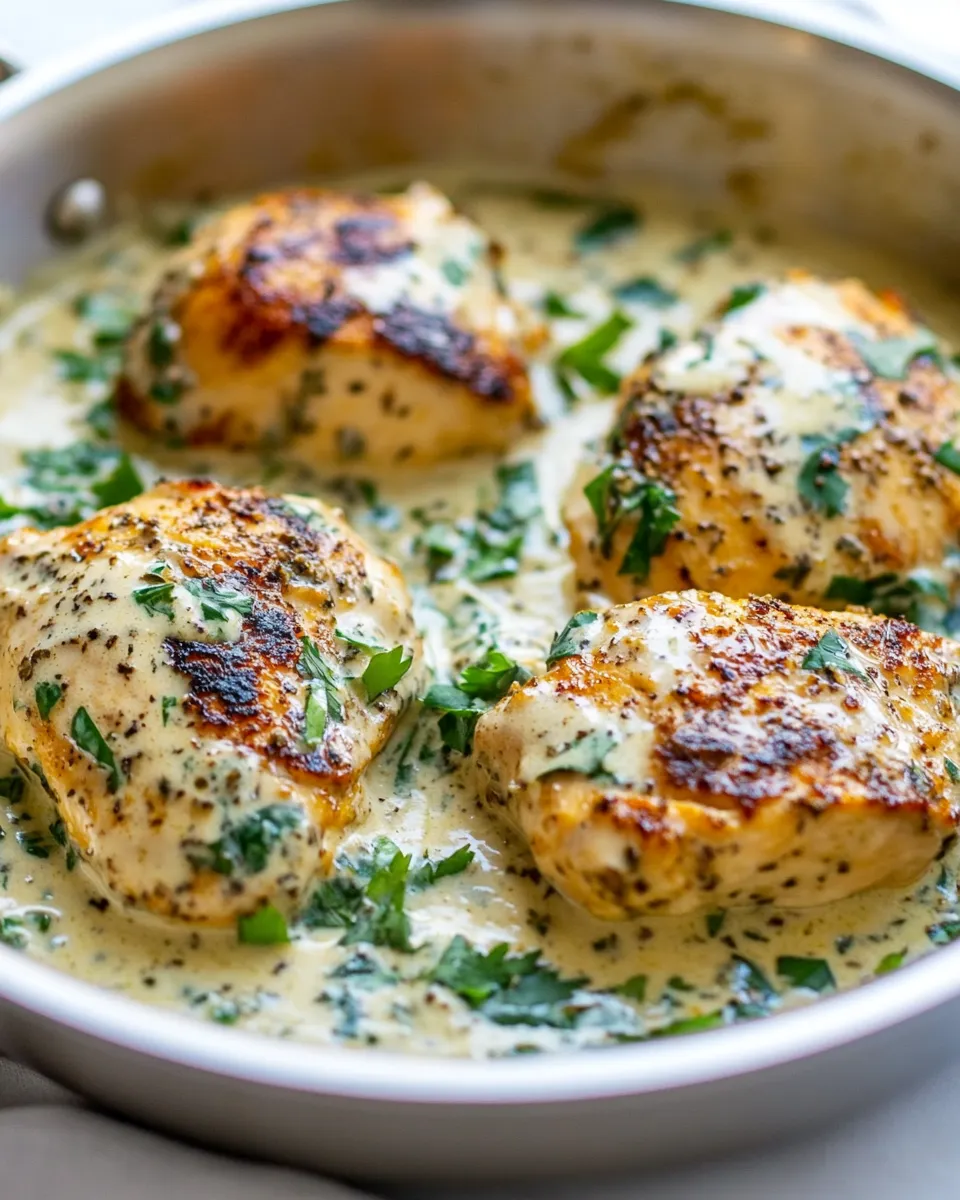 Classic Easy One Skillet Creamy Cilantro Lime Chicken image