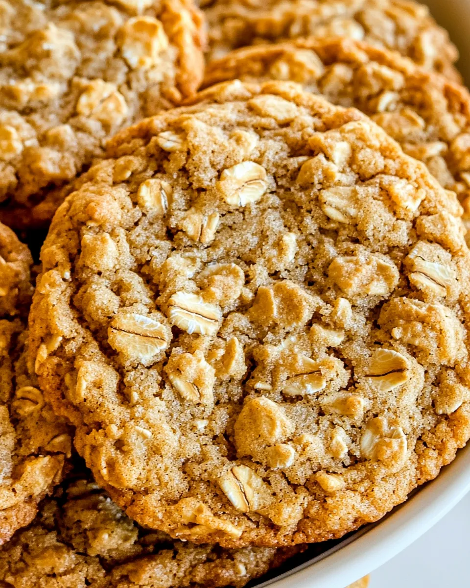 Homemade Easy Peanut Butter Oatmeal Cookies photo