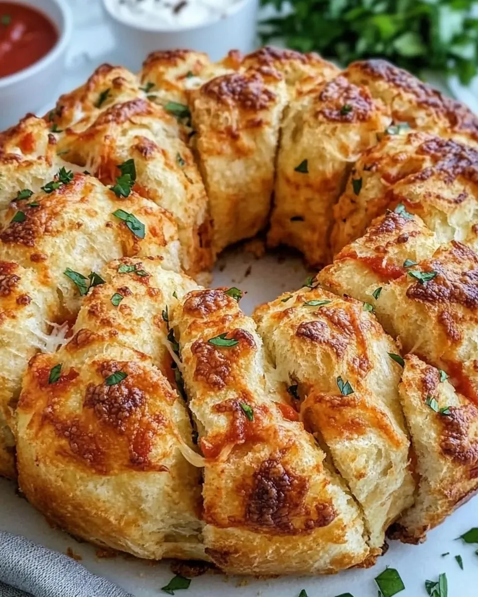 Easy Easy Pull-Apart Pizza Bread recipe photo