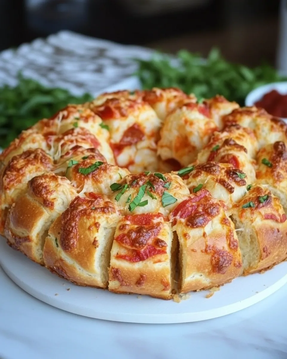 Delicious Easy Pull-Apart Pizza Bread dish photo
