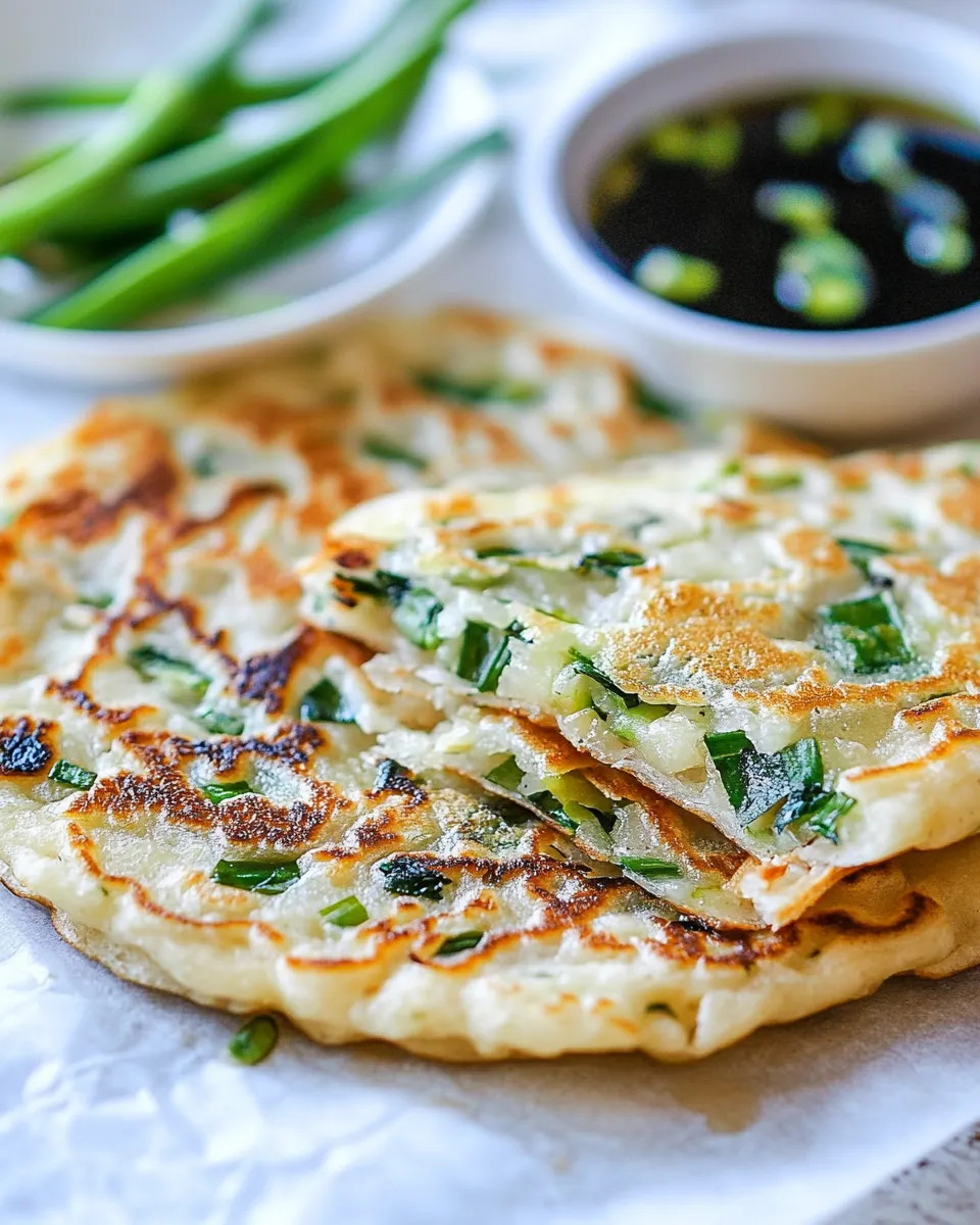 Delicious Easy Scallion Pancakes recipe photo