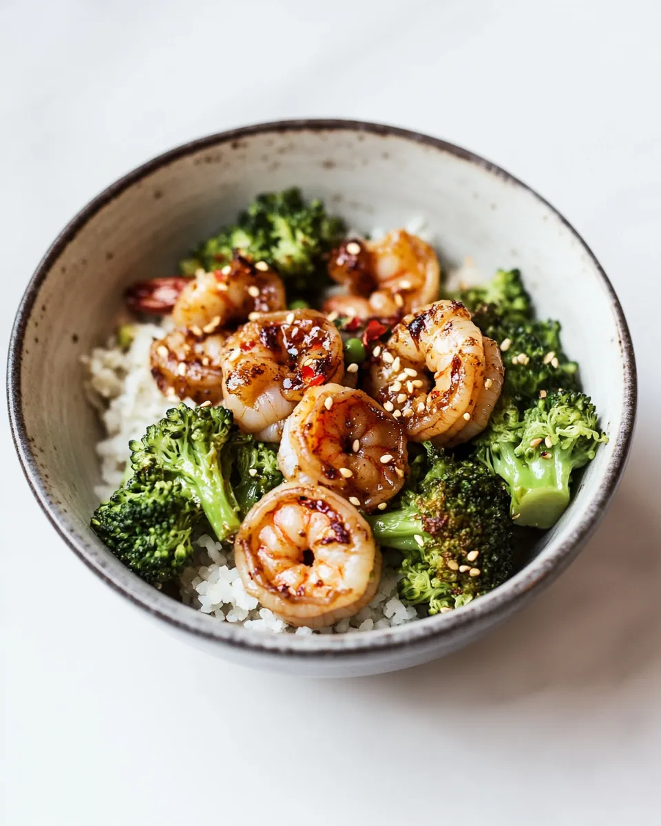 Homemade Easy Shrimp and Broccoli Bowls photo