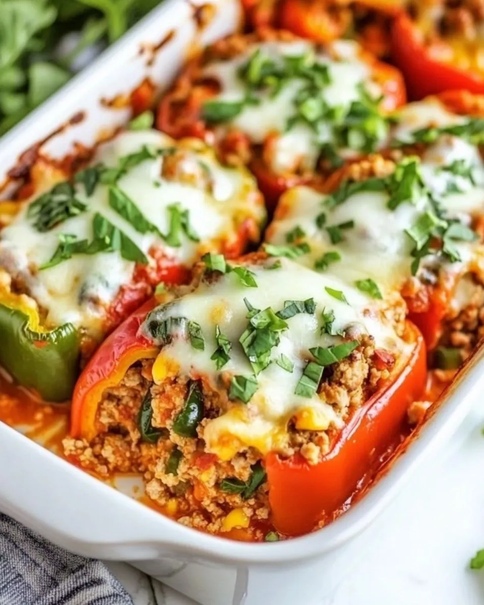 Homemade Easy Stuffed Pepper Casserole with Ground Turkey photo