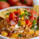Homemade Easy Taco Dip with Refried Beans photo
