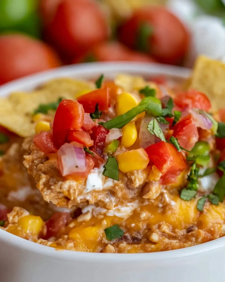 Homemade Easy Taco Dip with Refried Beans photo