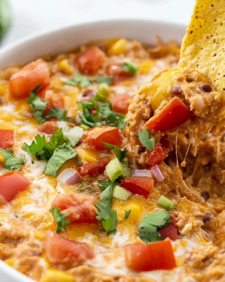Easy Easy Taco Dip with Refried Beans recipe photo