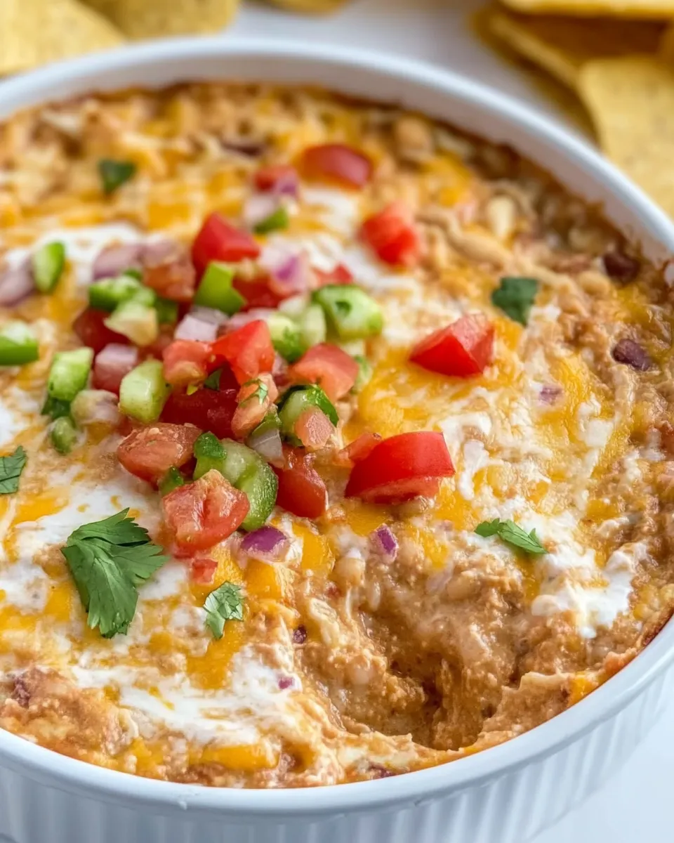 Delicious Easy Taco Dip with Refried Beans dish photo
