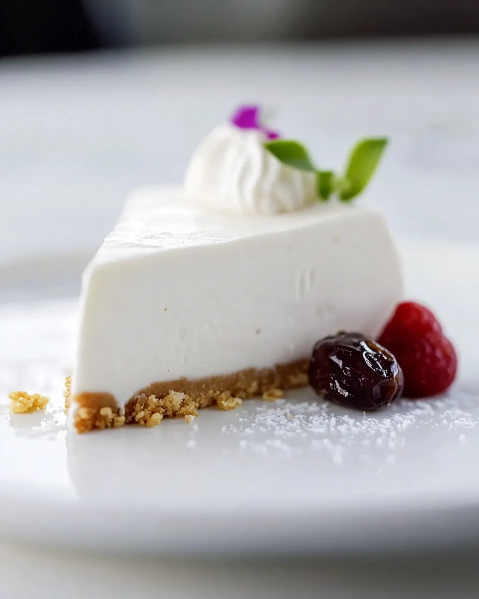 delicious Easy Vegan Cheesecake with Coconut Milk & Dates shot