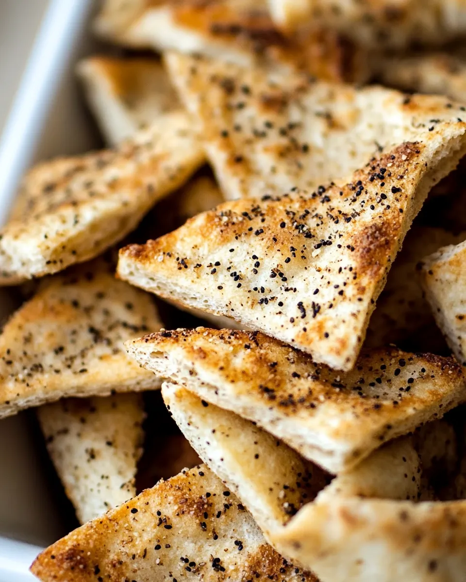 Delicious Easy Whole-Grain Pita Chips dish photo