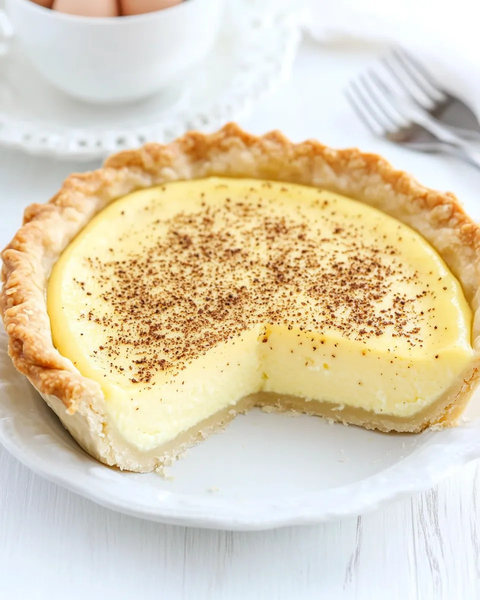Classic Egg Custard Pie image