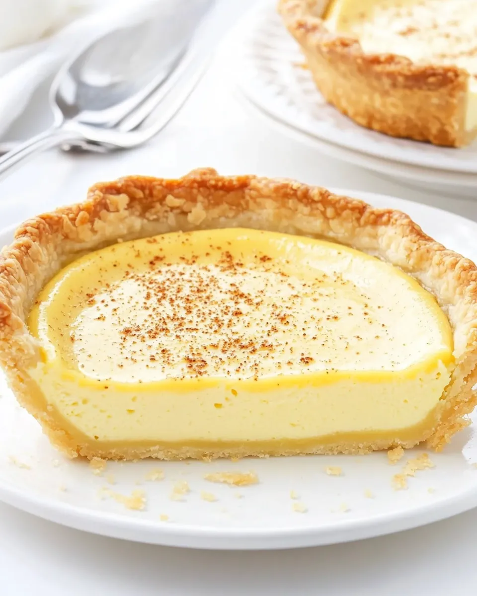 Easy Egg Custard Pie recipe photo