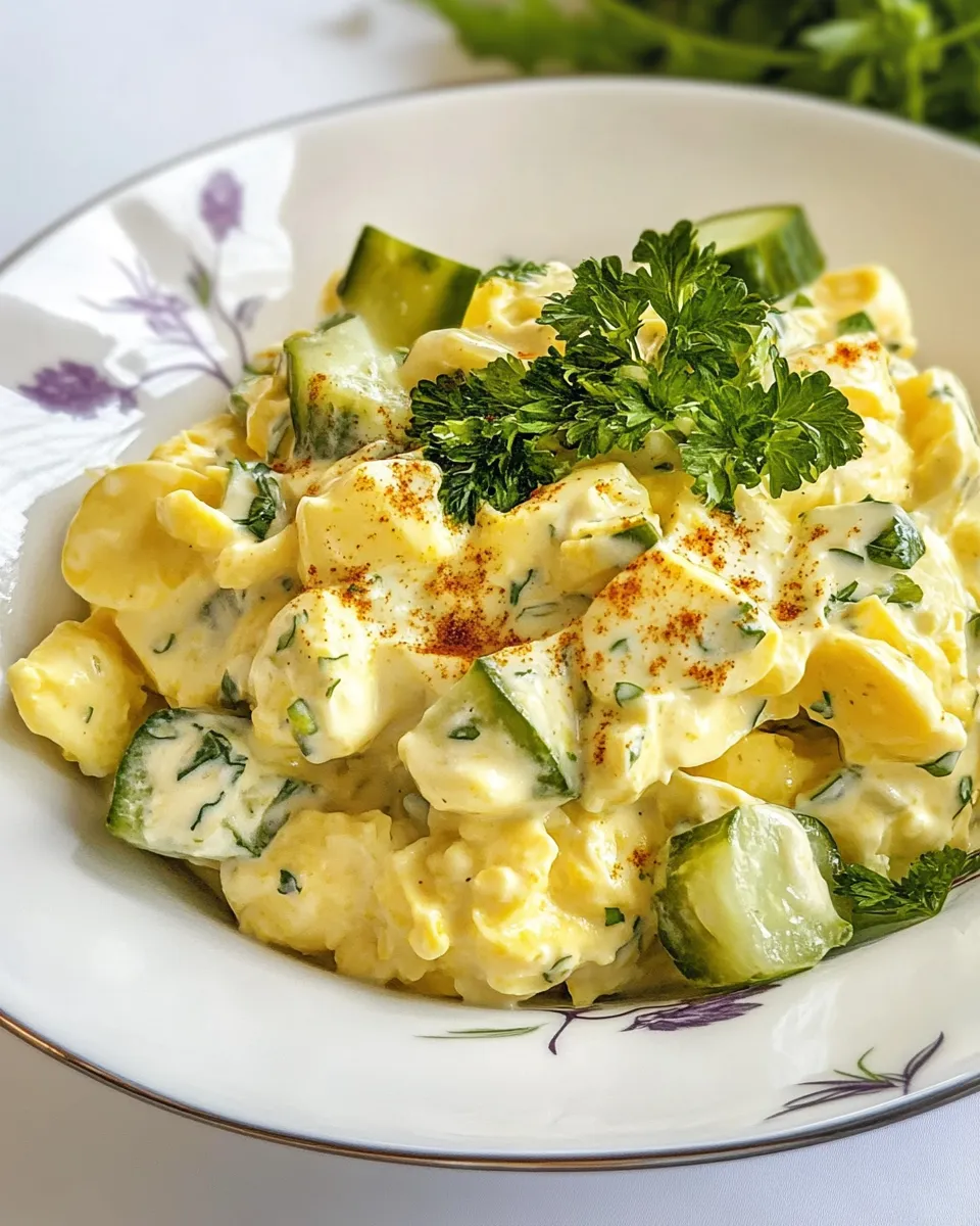 Delicious Egg Salad With Pickles dish photo