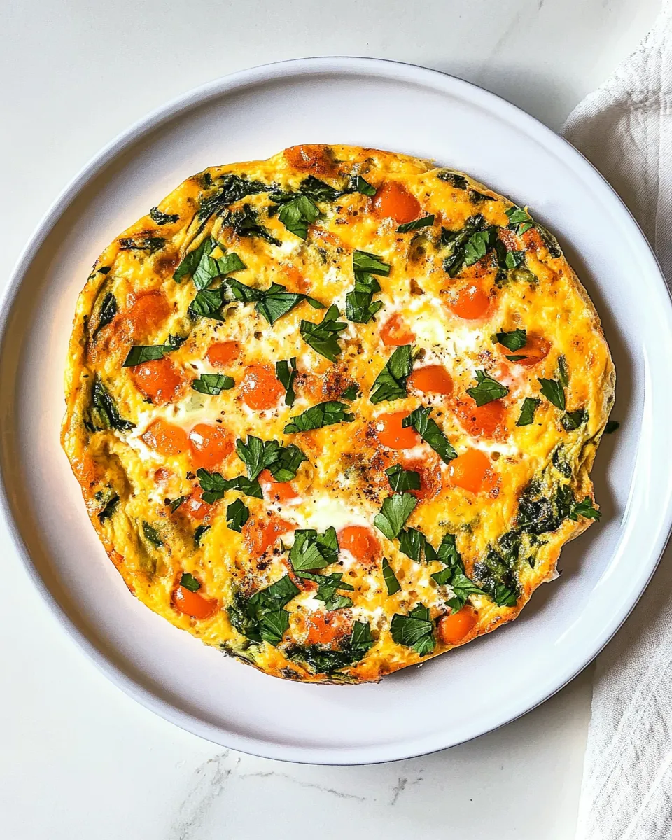 Delicious Egg White Frittata plate image