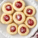 homemade Engelsaugen (German Thumbprint Cookies) photo