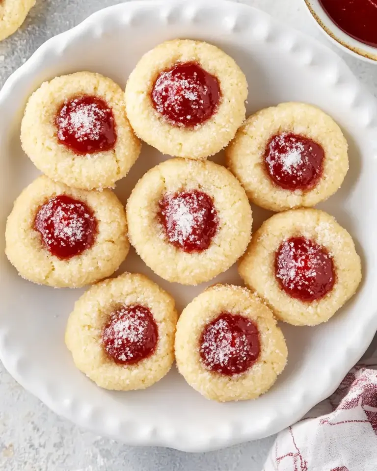 homemade Engelsaugen (German Thumbprint Cookies) photo
