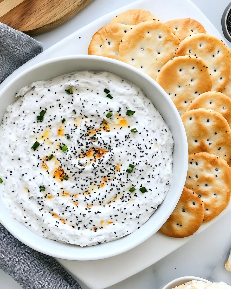 Delicious Everything Bagel Dip plate image