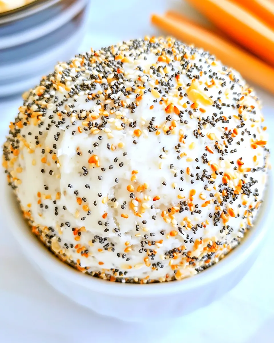 Homemade Everything Bagel Seasoning Cheese Ball photo