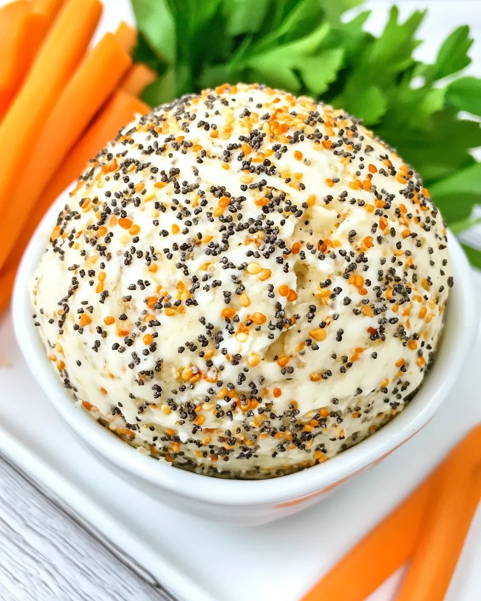 Classic Everything Bagel Seasoning Cheese Ball image