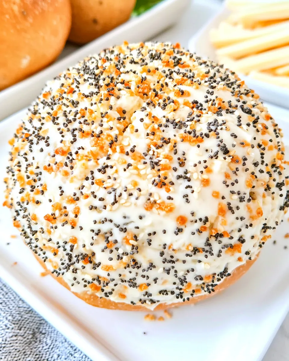 Delicious Everything Bagel Seasoning Cheese Ball dish photo