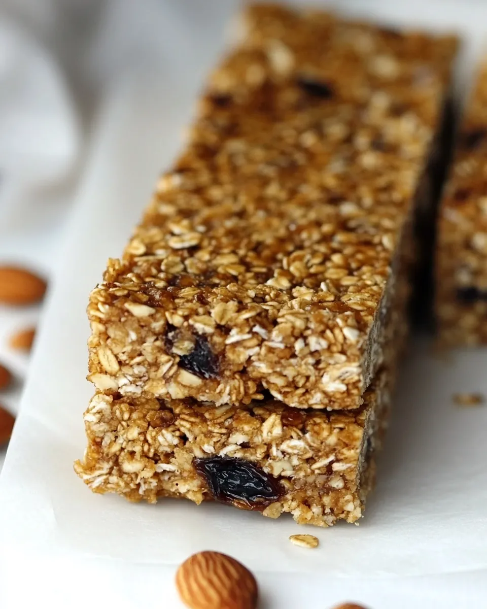 Homemade Fig, Date & Almond Granola Bars photo