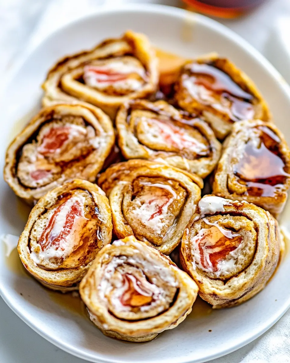 Classic Flatbread French Toast Roll Ups or French Toast Pinwheels image